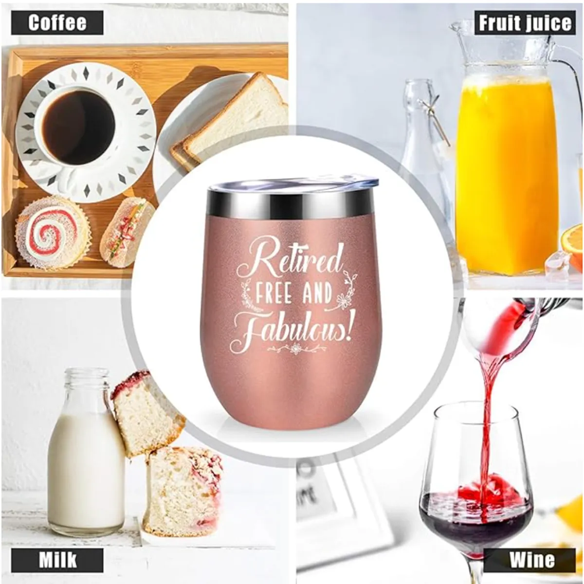 Stainless Steel Insulated Coffee Pot Belly Mug 12 oz 2