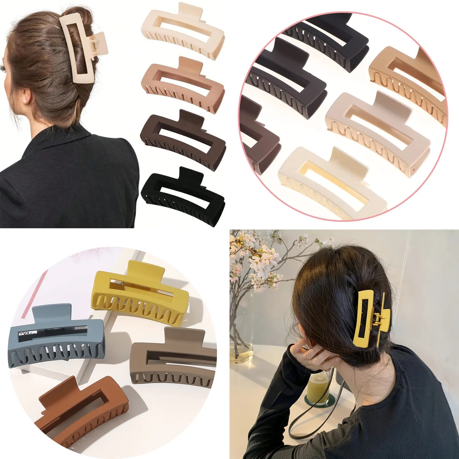 Square Hair Claw Clips 8