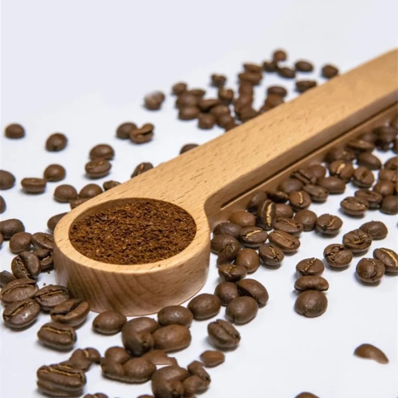 Wood Coffee Spoon With Clip 5