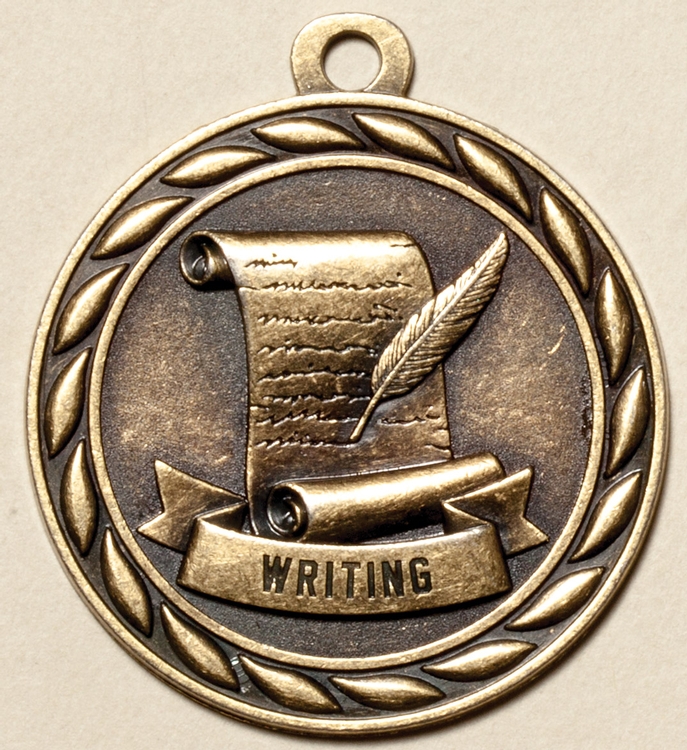 Writing Medal, 2" 1