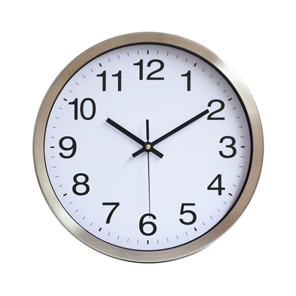 12" Custom Imgae Round Metal Frame Wall Clock 2