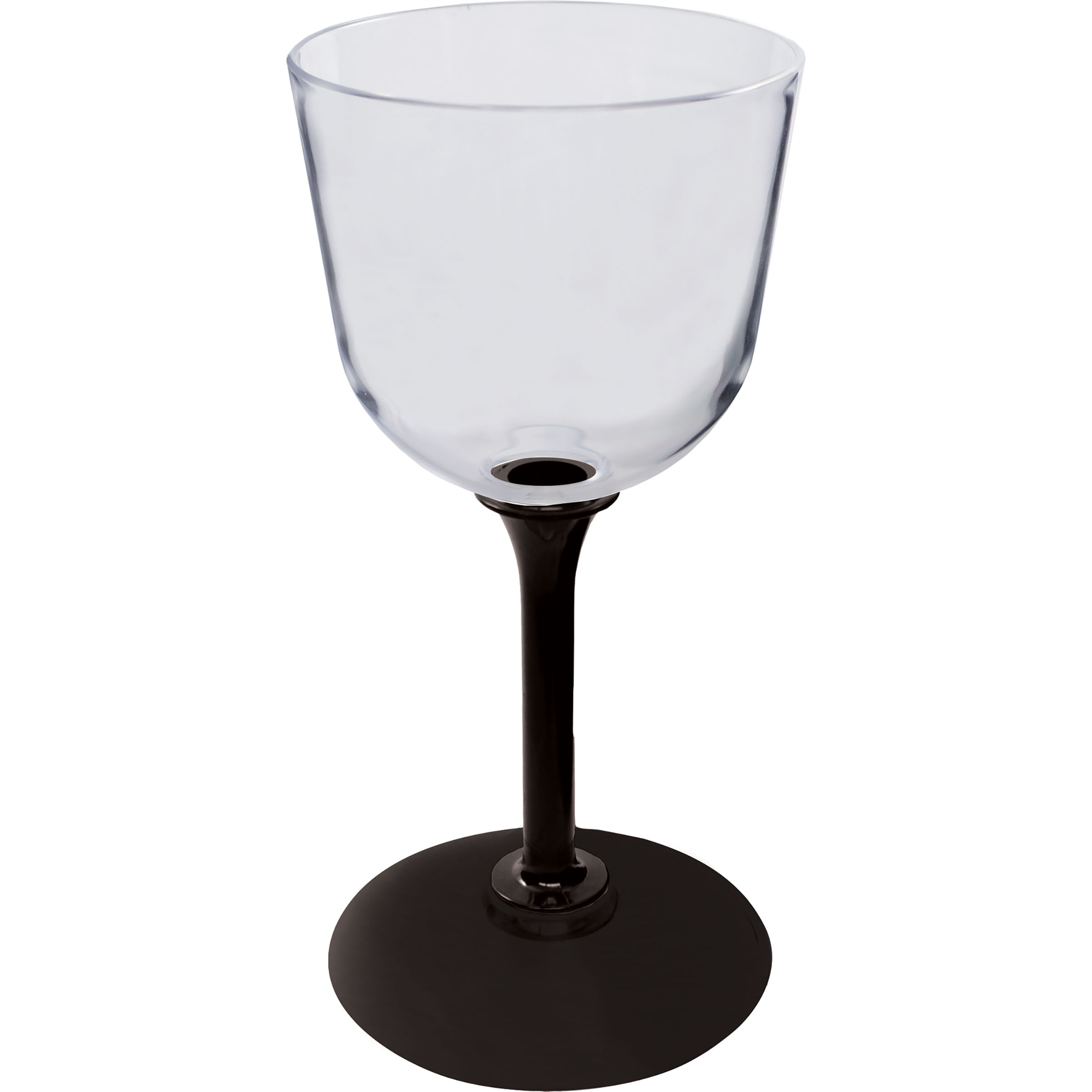 7oz Standard Stem Plastic Wine Glass with Your Choice of Stem Color