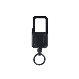 Sleek Metal Square Keychain With Durable Steel Wire Rope 8