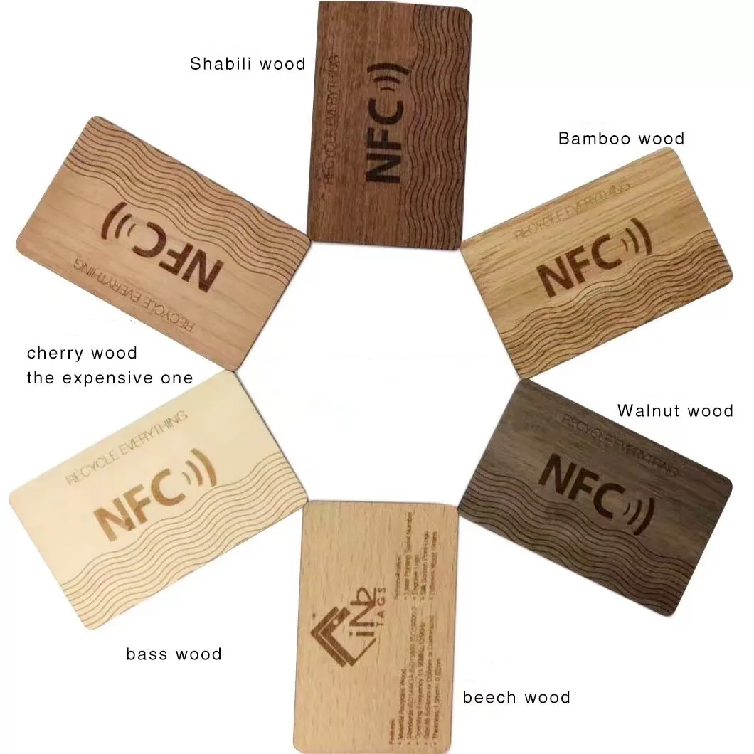 Mr.Tap NFC Wood Digital Business Card, Social Media Card 6