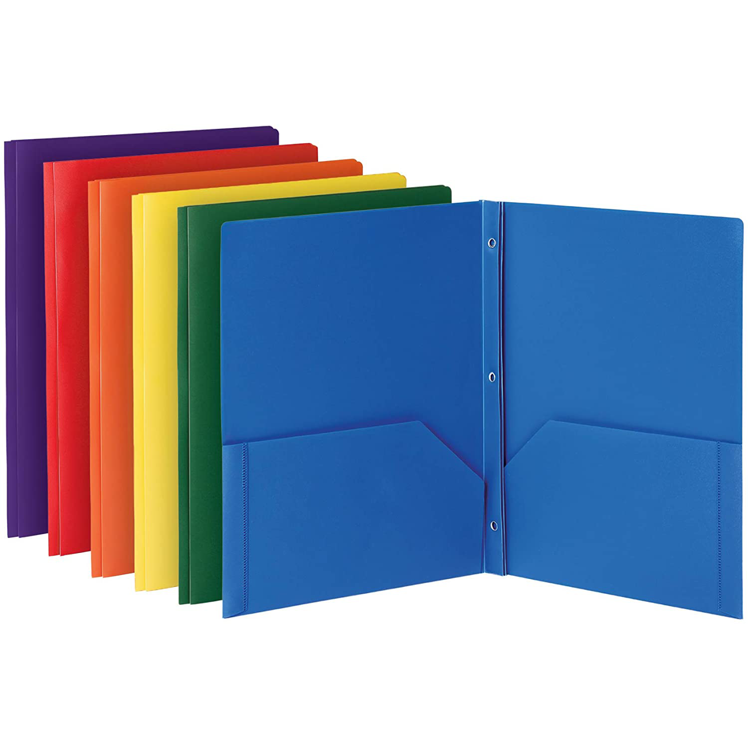 2 Pocket Folders with Fasteners 2