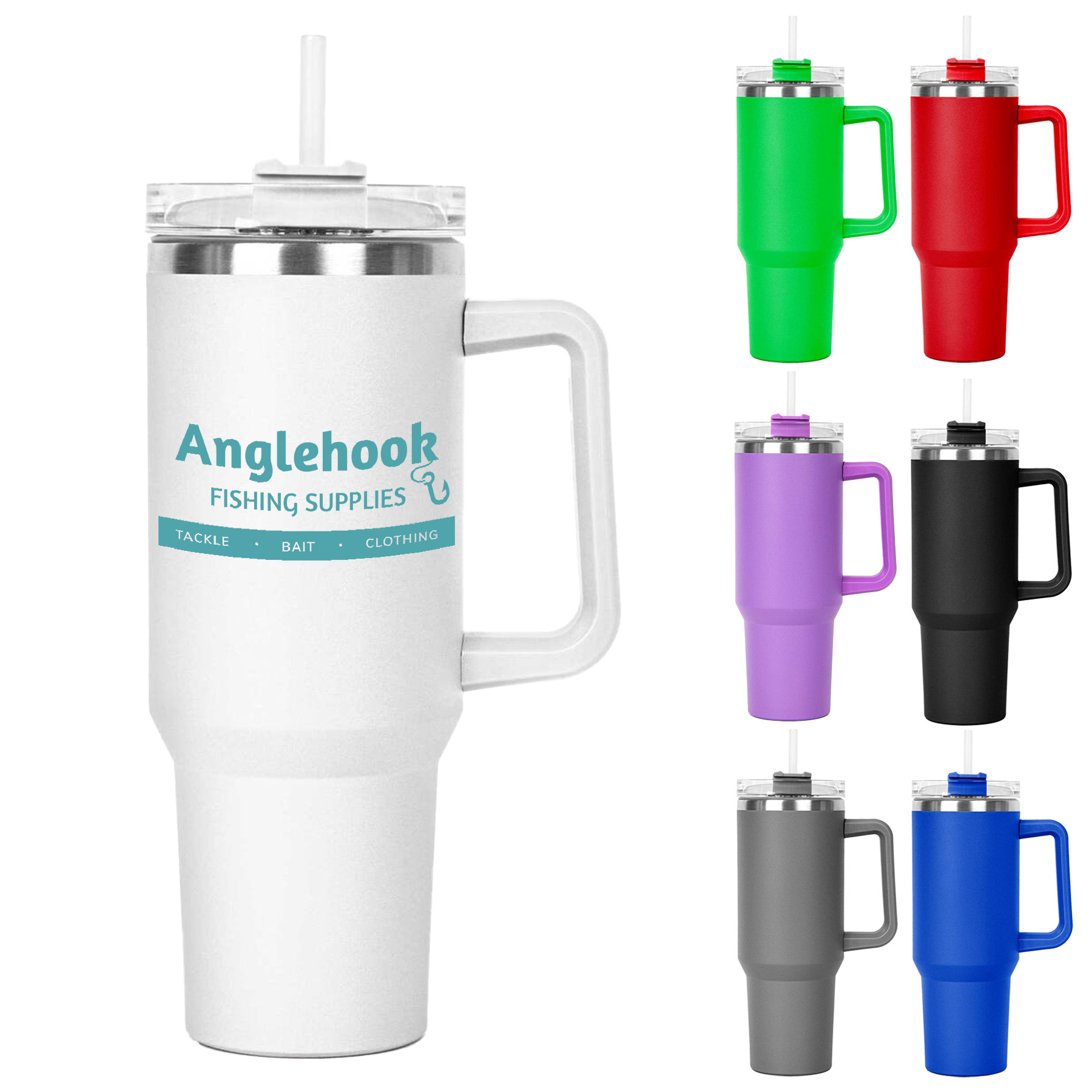 Fortress 40 oz. Double Wall Stainless Steel Mug w/ Handle 8
