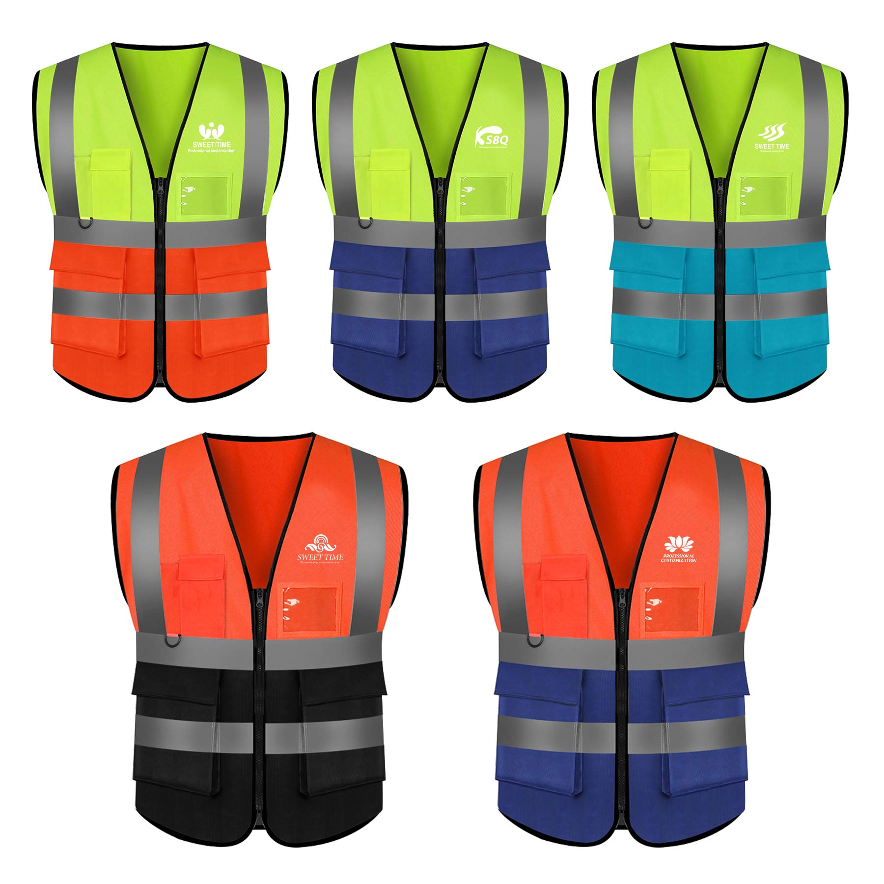 Two Tone Safety Reflective Vest 1