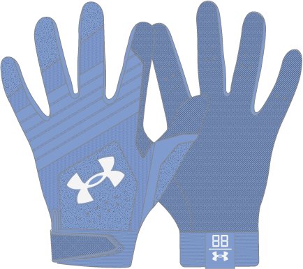 UA Clean Up Boys' Batting Gloves 20