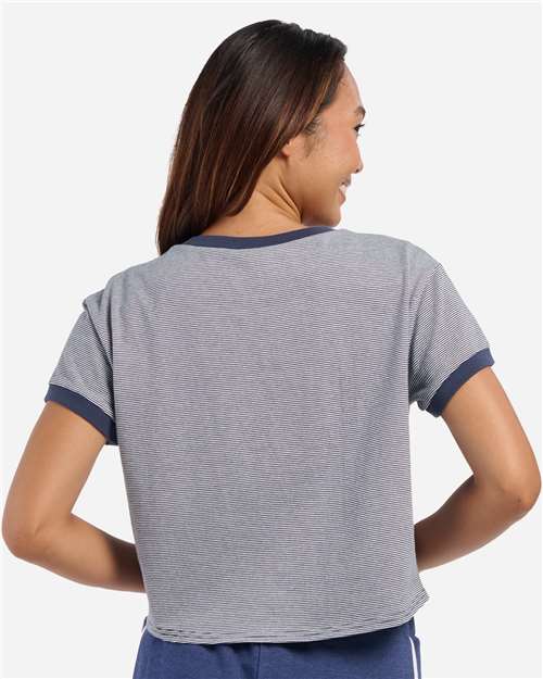 Women's Striped Tie Front T-Shirt - BW2107 11