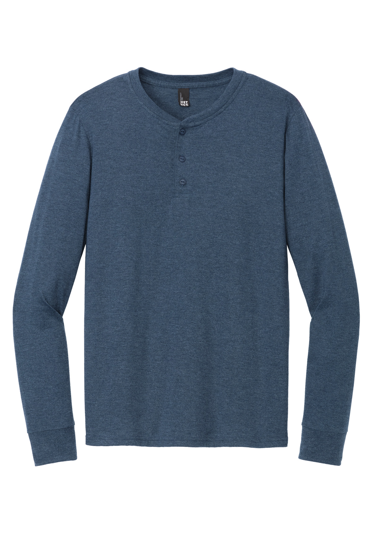 District Perfect Tri Long Sleeve Henley DT145 10