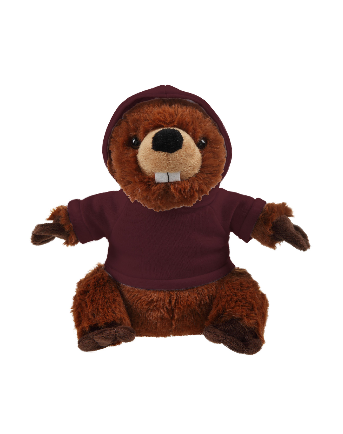 Soft Plush Standing Beaver with Hoodie 10