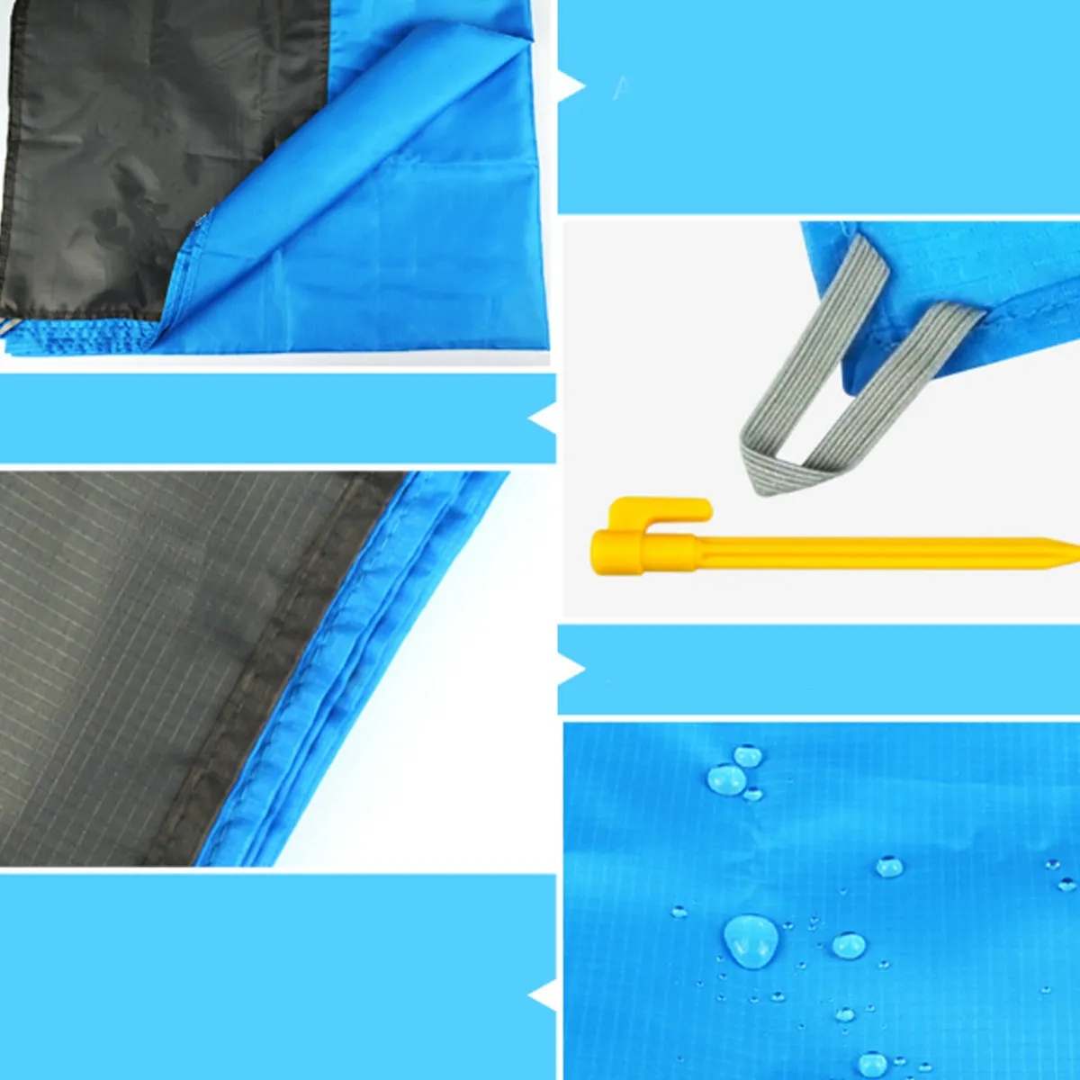 Waterproof Outdoor Picnic Blanket Camping Mat Stakes 1