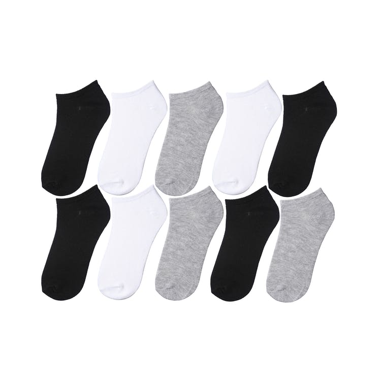 Girls' Ankle Socks - Low Cut 10 Pack 3 Colors Size 6-8 2