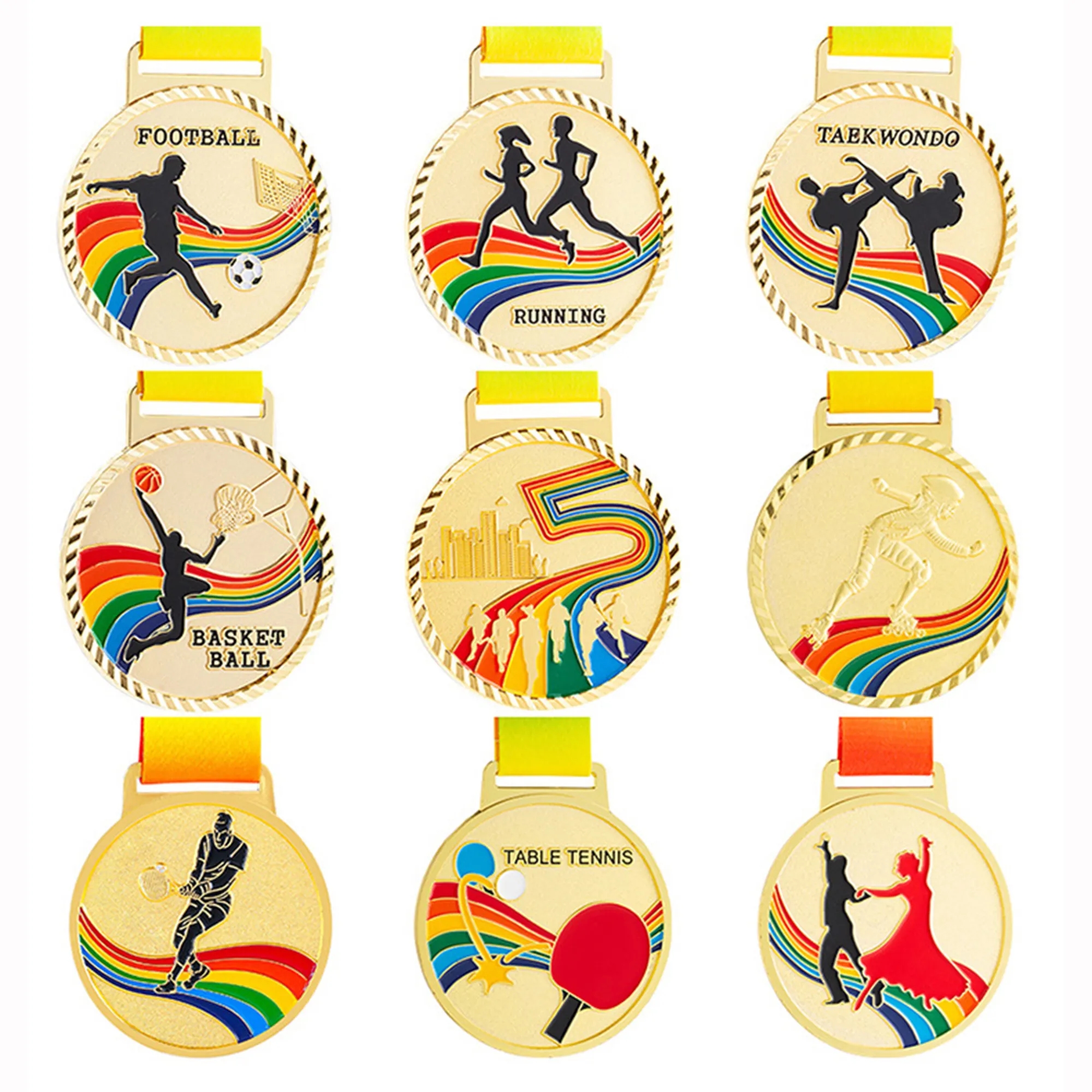 Custom Sports Medal - Marathon Award Badge with Logo 10