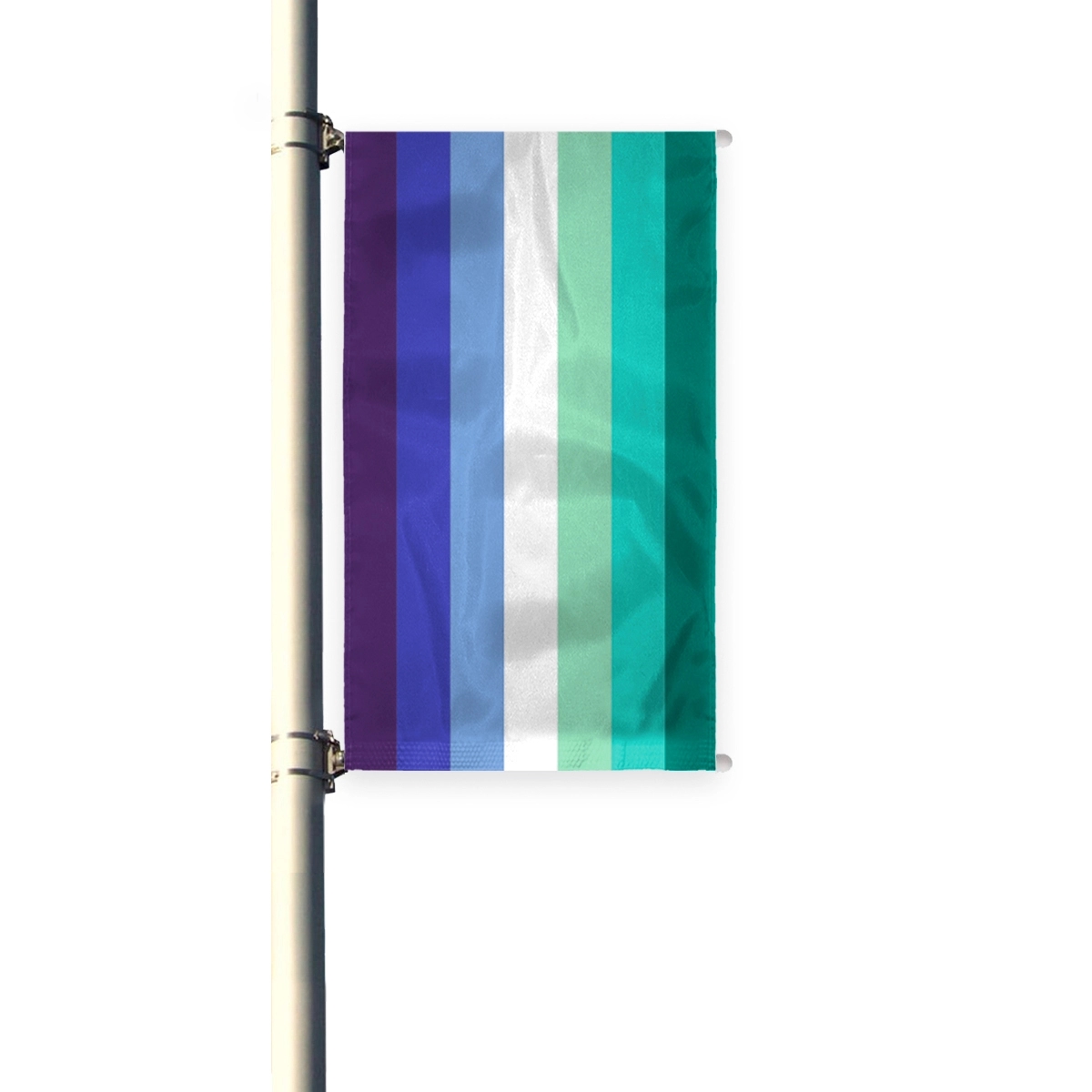 3'x8' Gay Men Pleated Light Post Banner 2