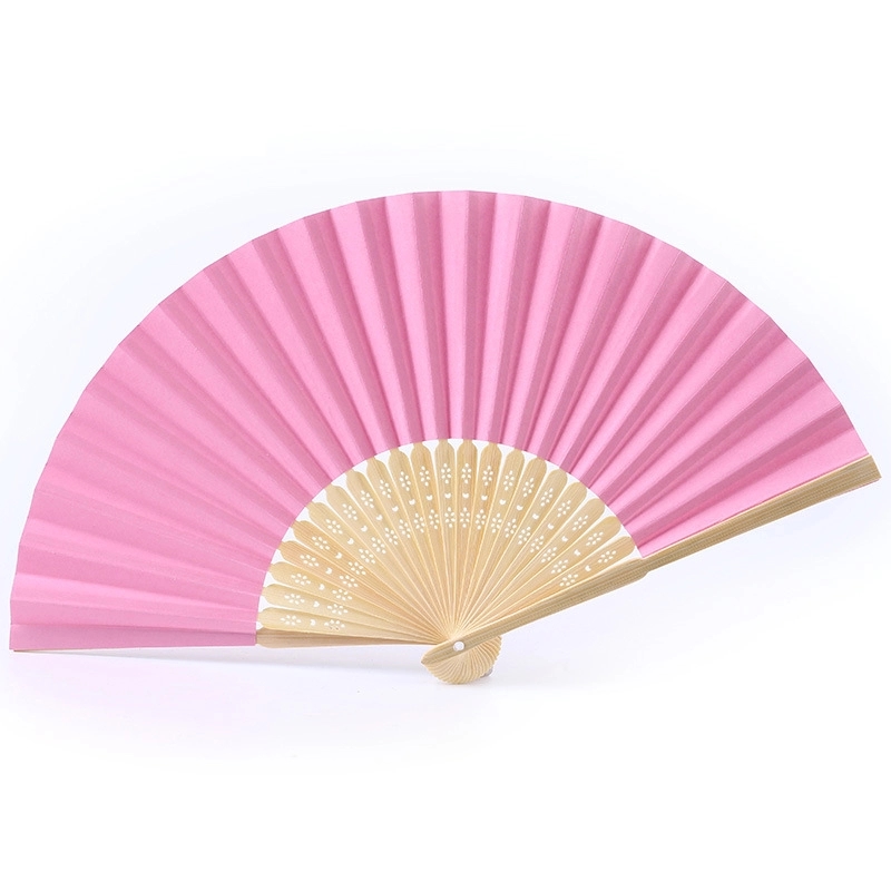 Full-color Folding Bamboo Paper Hand Fan 5