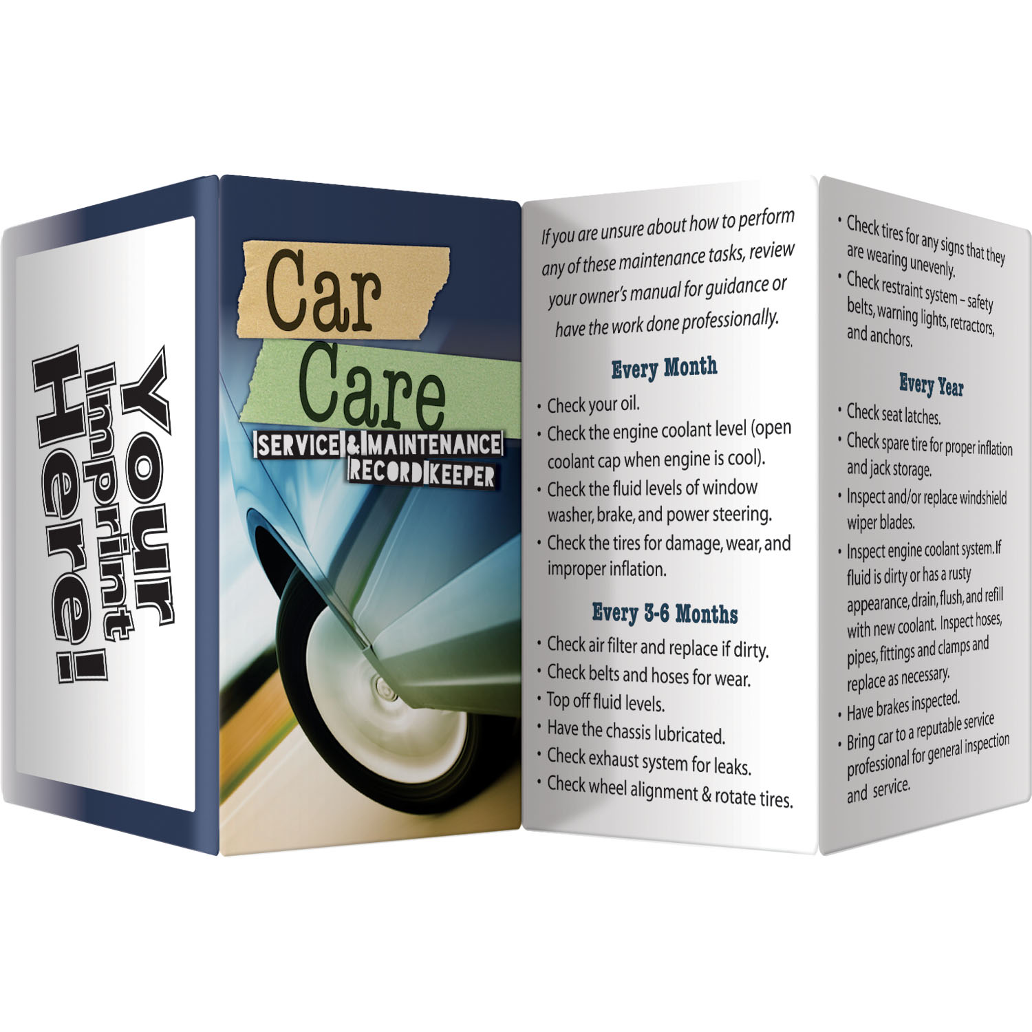 Key Points - Car Care: Service and Maintenance Record Keeper 2