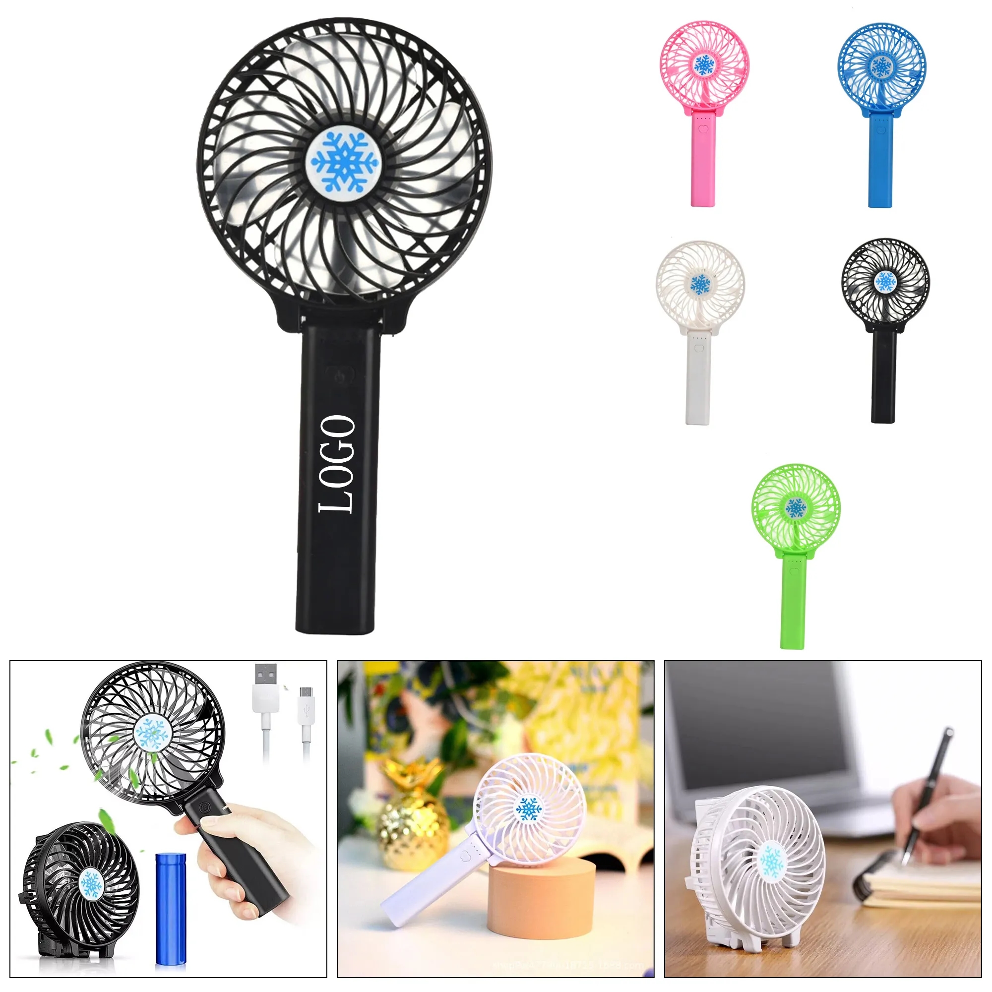 Portable Mini USB Handheld Fan with Folding Design 3