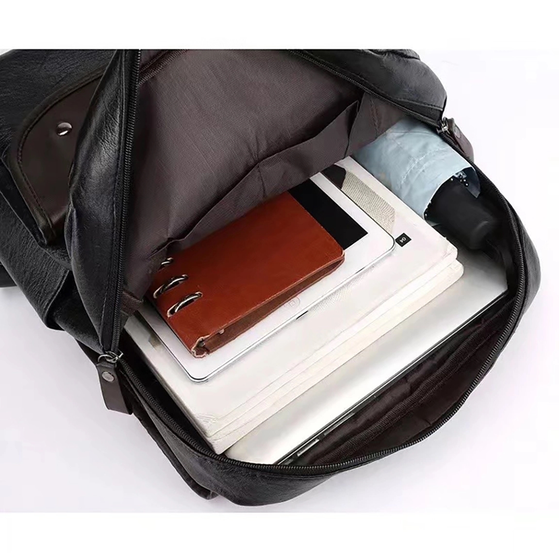 Vintage PU Leather Backpack 3