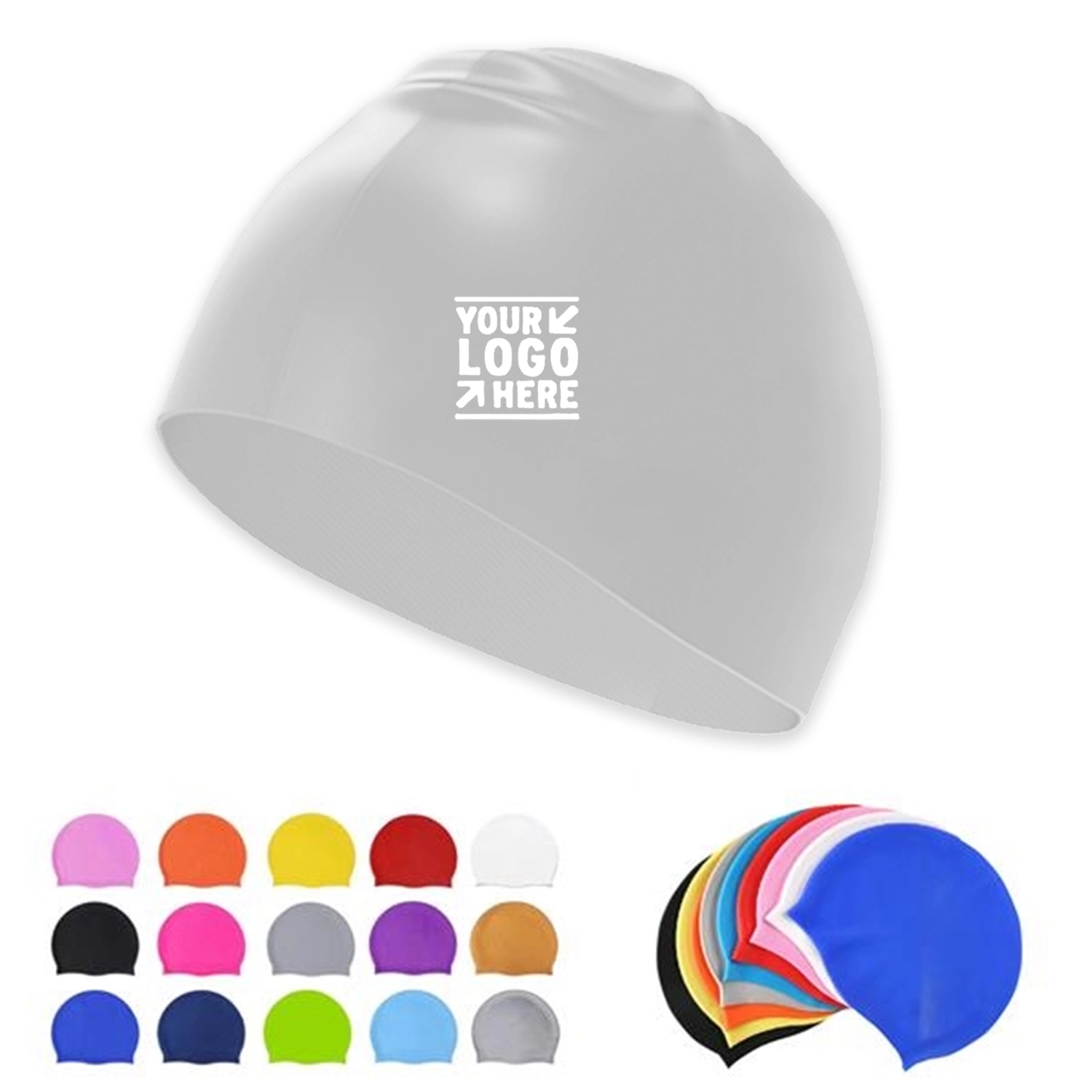 Unisex Adult Silicone Swim Cap 3