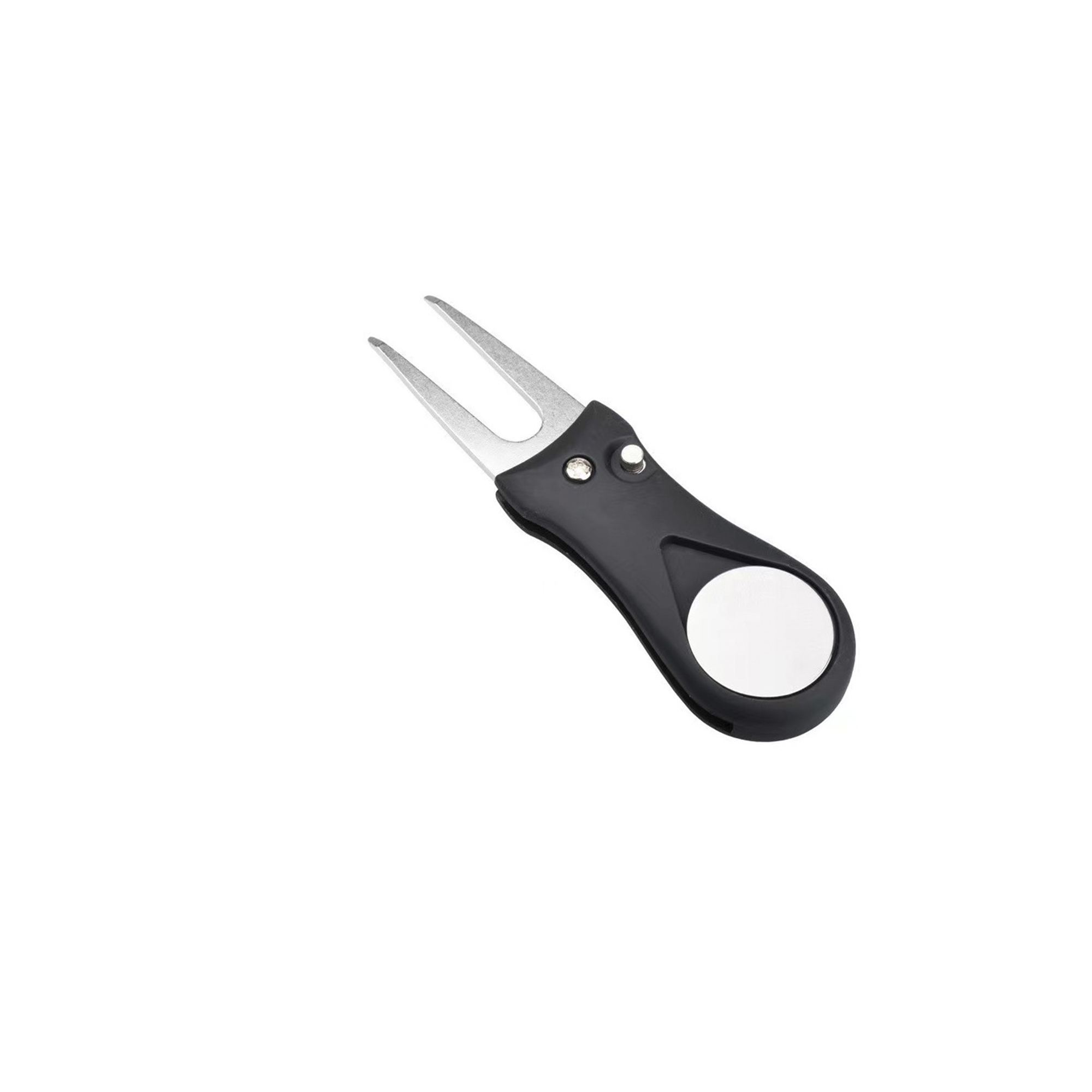 Foldable Golf Divot Tool With Spring Button And Marker 5