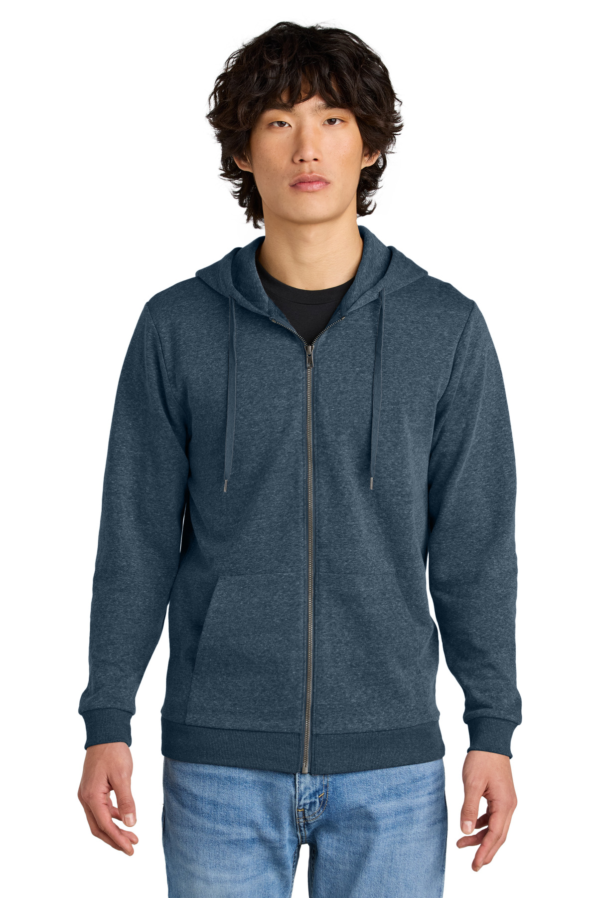 District Perfect Tri Fleece Full-Zip Hoodie DT1302 35