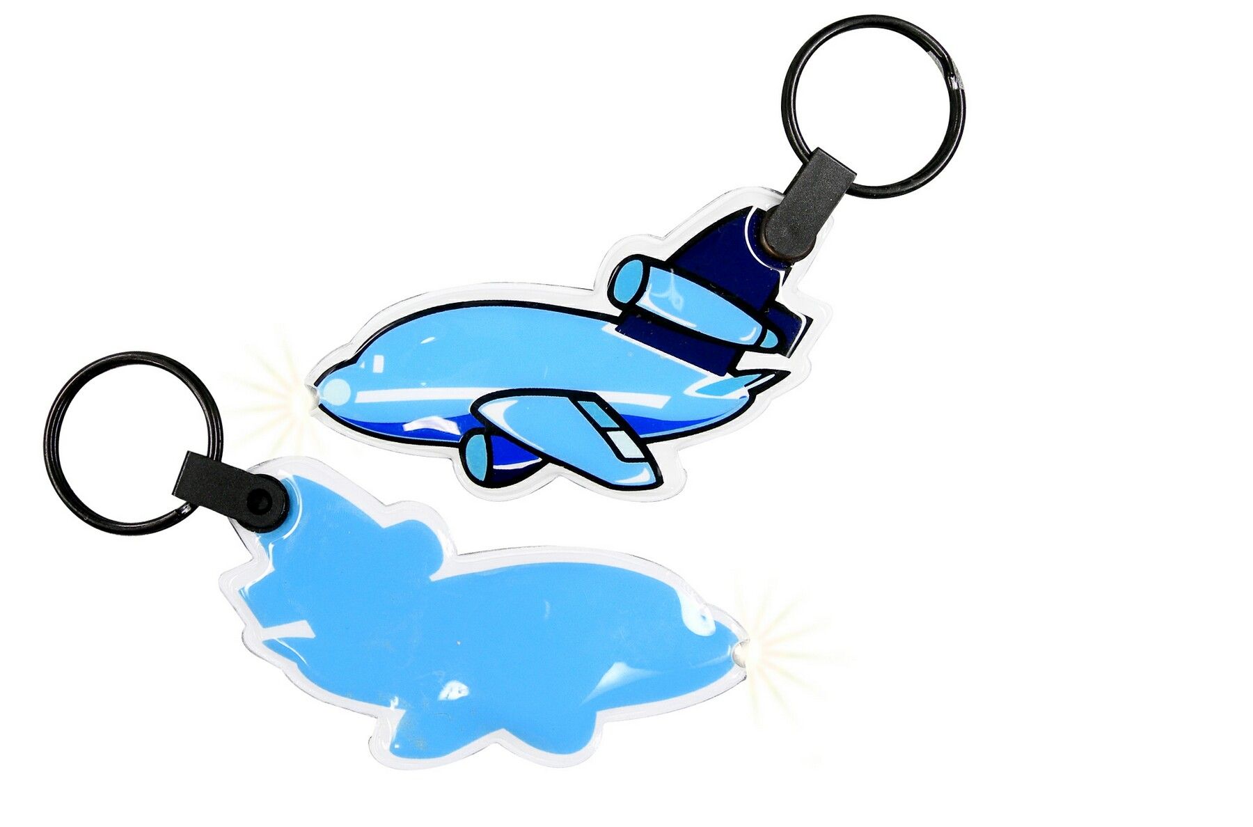 ShapeLights™ Color-A-Shape Key Ring Flashlight (Airplane)