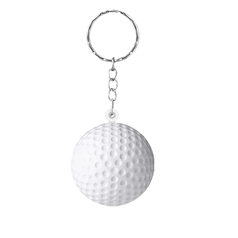 3.55 Inch Foam Sports Ball Keychain Compact and Portable 9