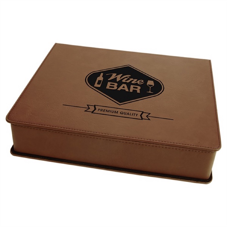 Leatherette Wine Tool Push Lever Set 6