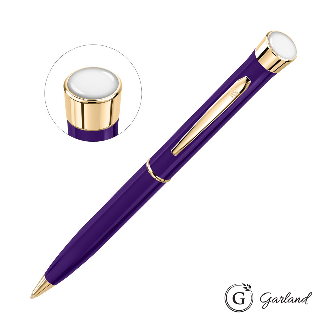 Garland® Color Custom Twist Ballpoint Pen - Gold Accent 1