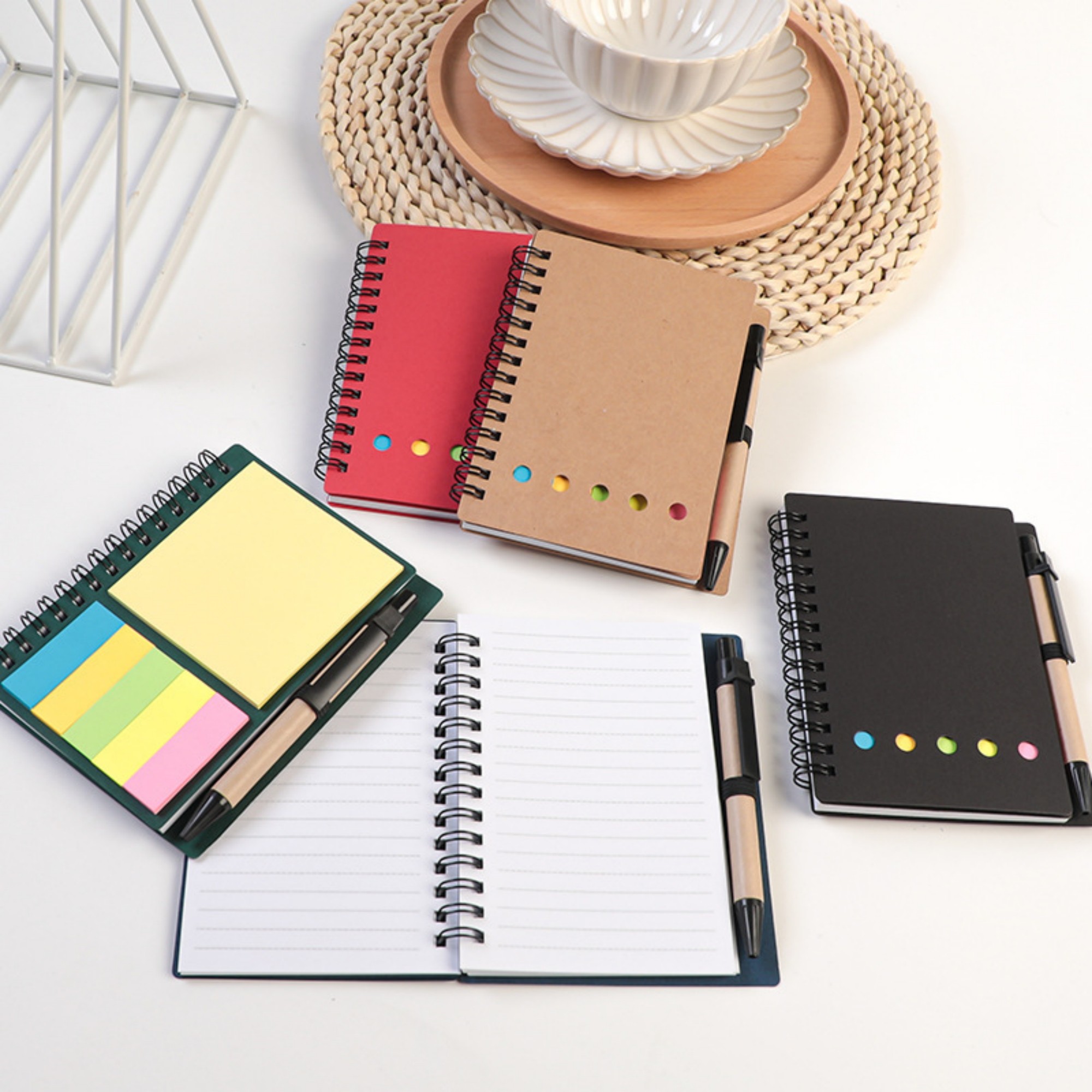 Spiral Notepads With Pen Holder 5