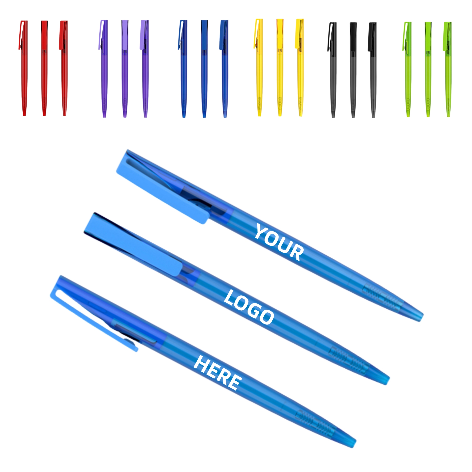 Colored Hybrid Ink Ballpoint Pens Comfortable Grip 5