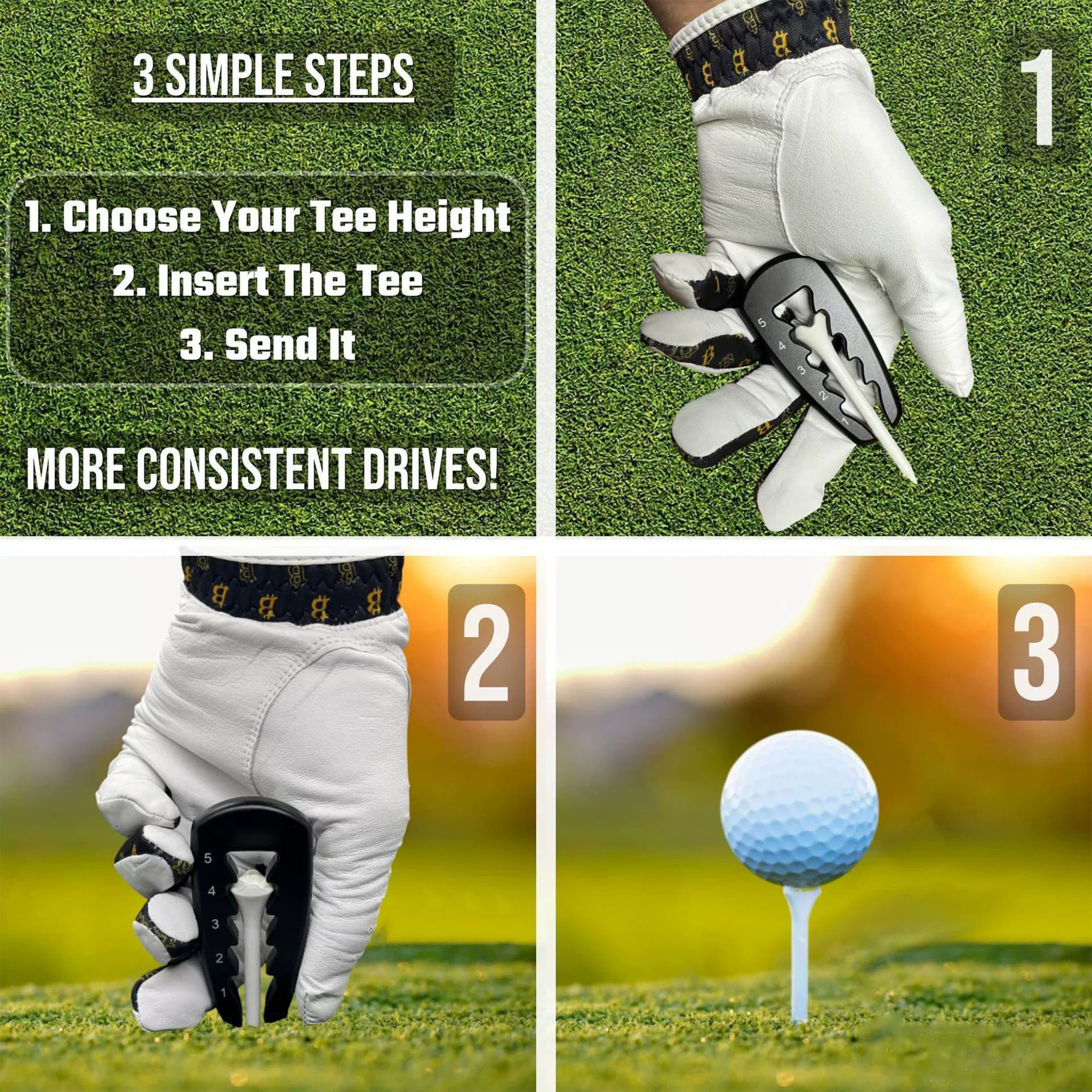 Plastic Golf Seat Height Adjuster 3