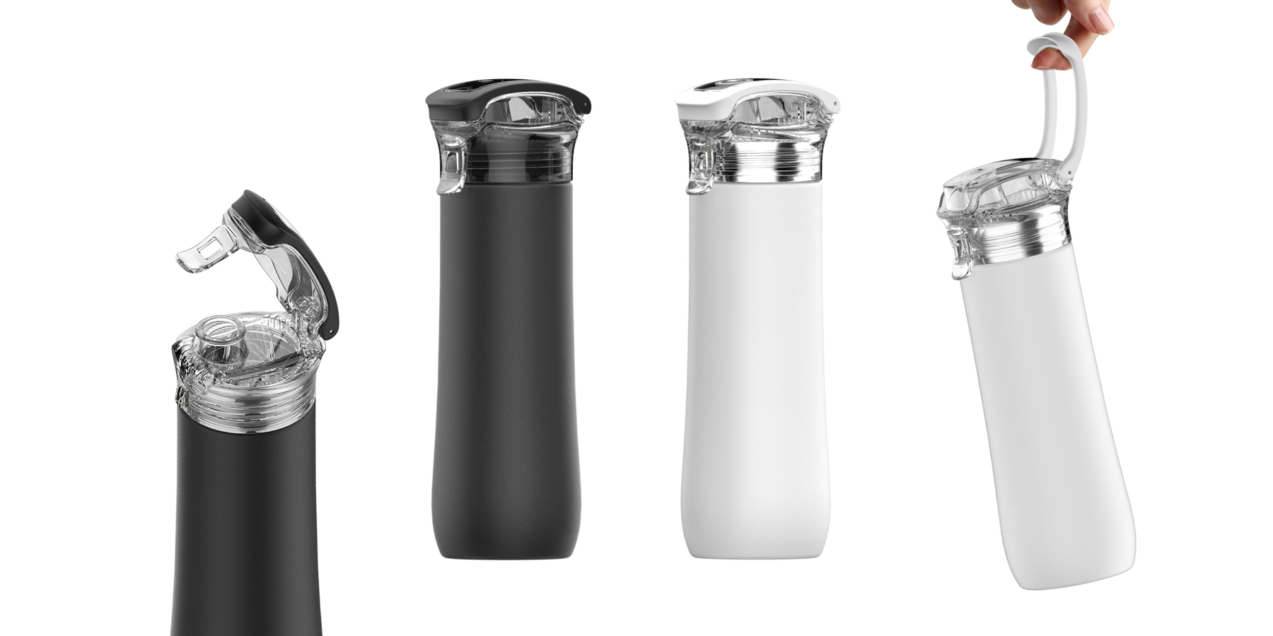 23oz. S/S Vacuum Sports Water Bottle with Flip Top Lid 5