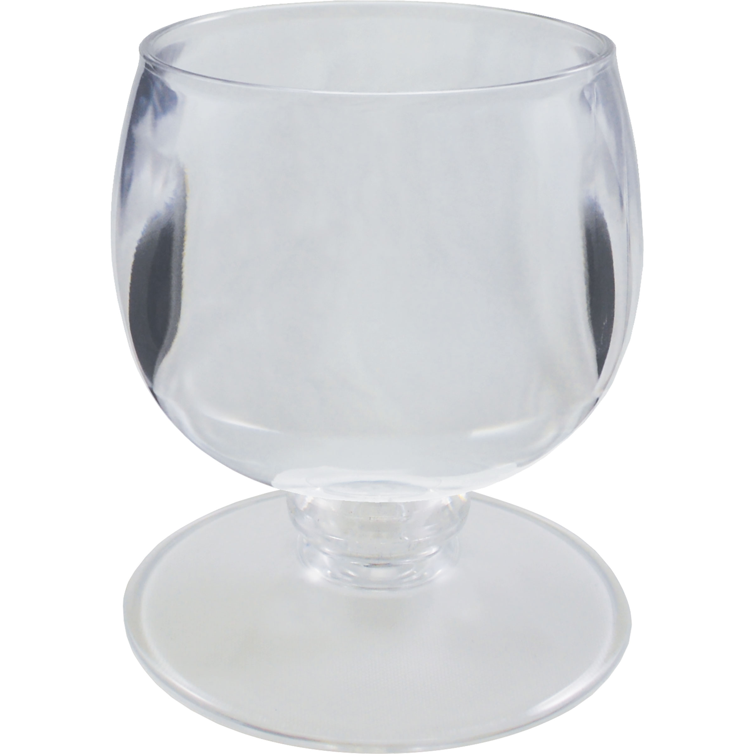 12oz Short Stem Plastic Wine Goblet with Your Choice of Base Color 9