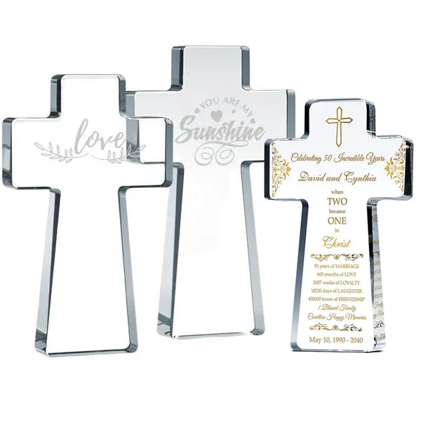 Personalized Crystal Cross Religious Gifts 3
