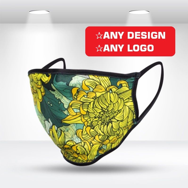 Custom Face Mask - STANDARD FLAT - Sublimation 3