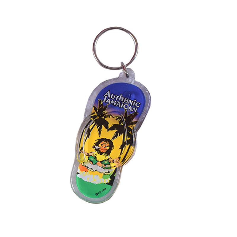 Custom Acrylic Flip-Flop Key Ring 6