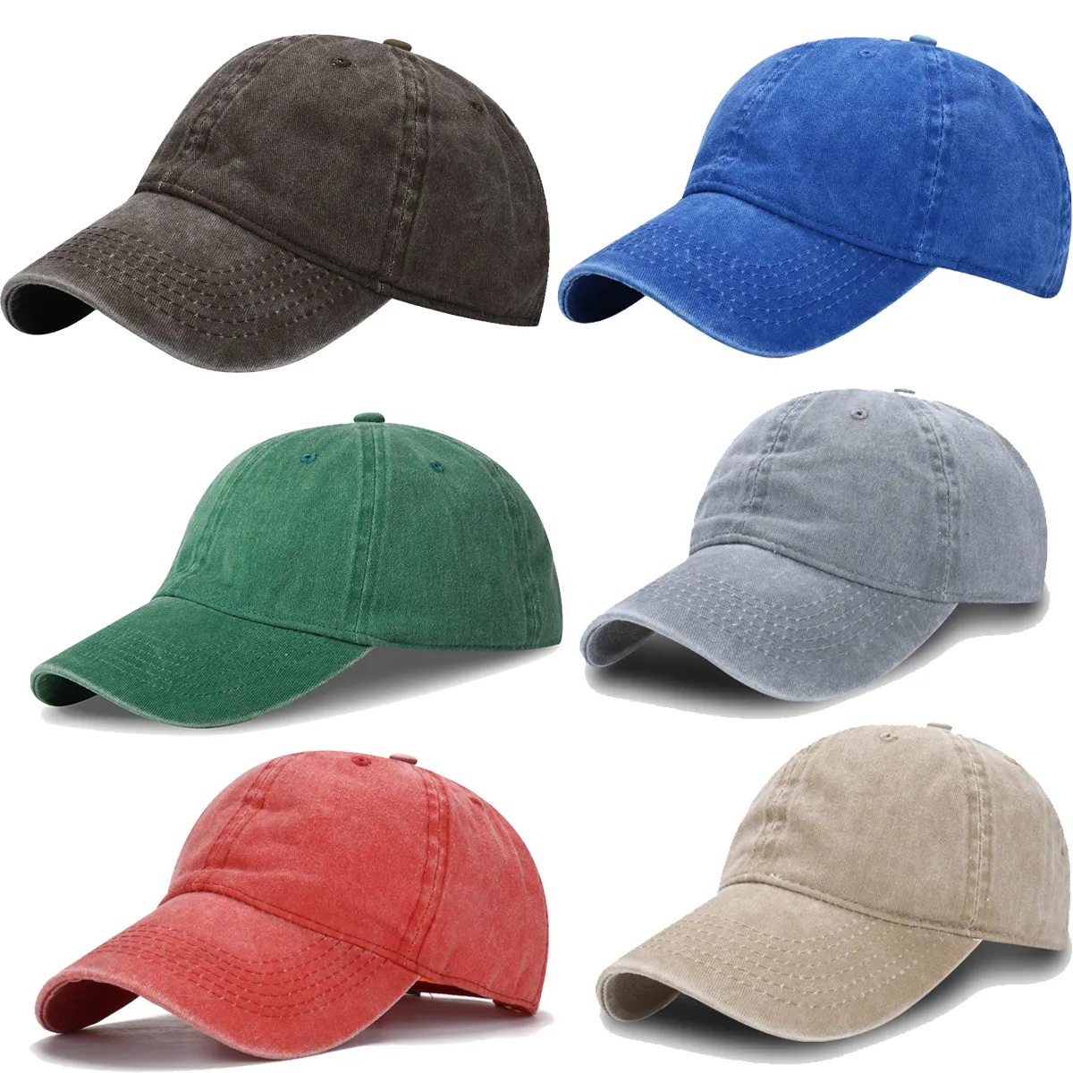 Customized Logo Vintage Distress Old School Baseball Cap Hat 3