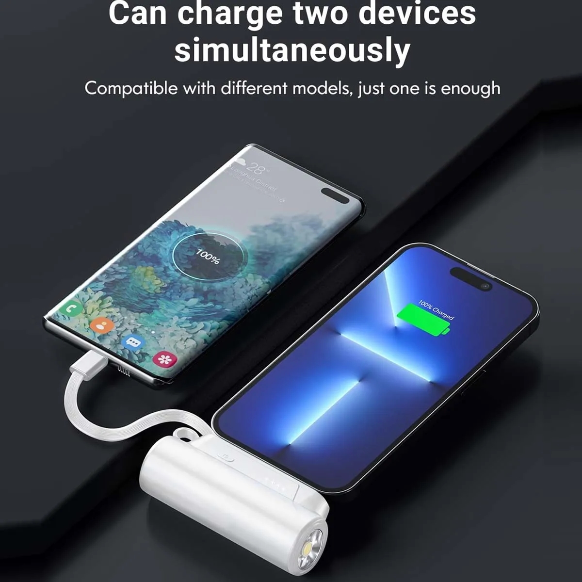 4000mAh Small Portable Fast Charger Built-in Flashlight 6