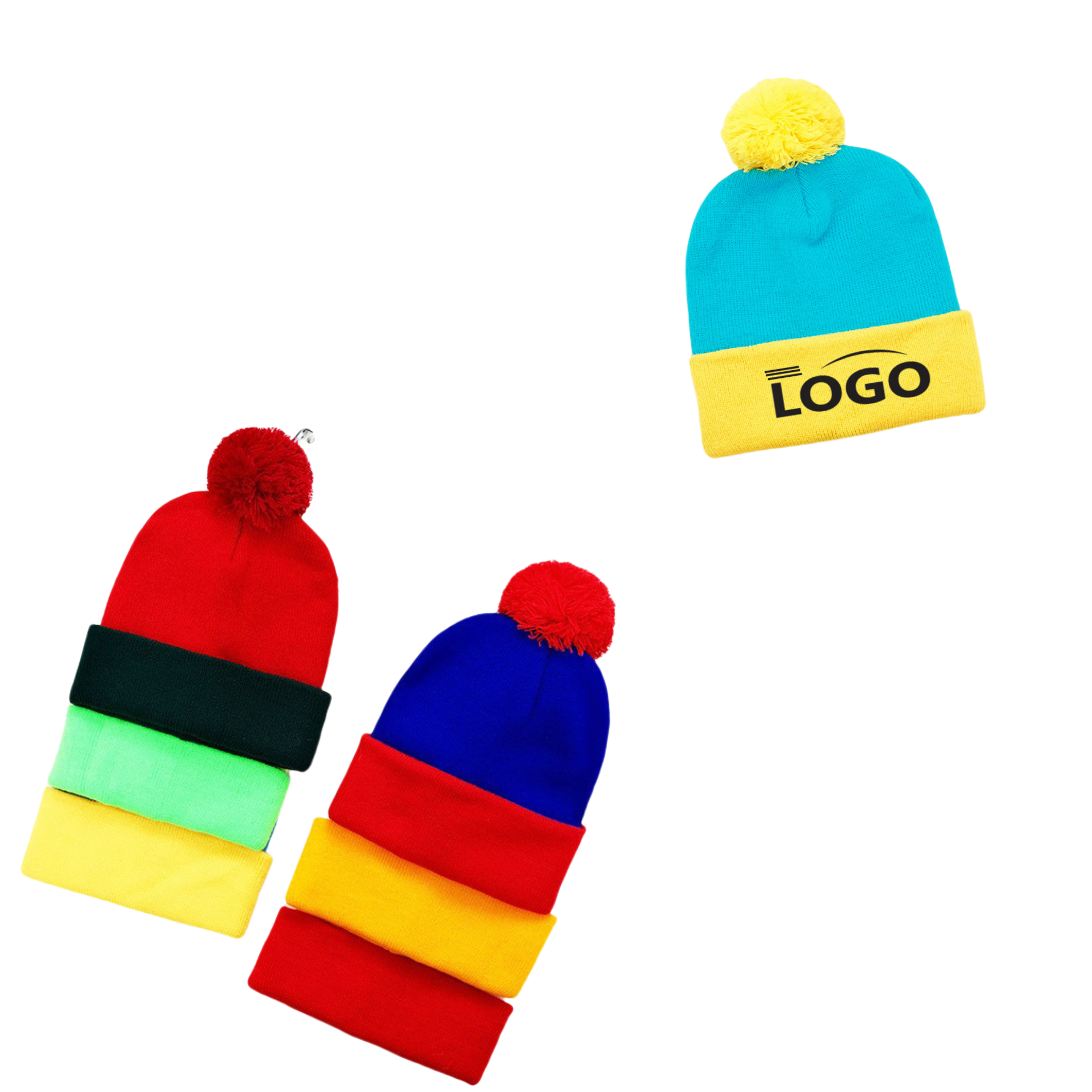 Chunky Christmas Knit Pom Hat 3