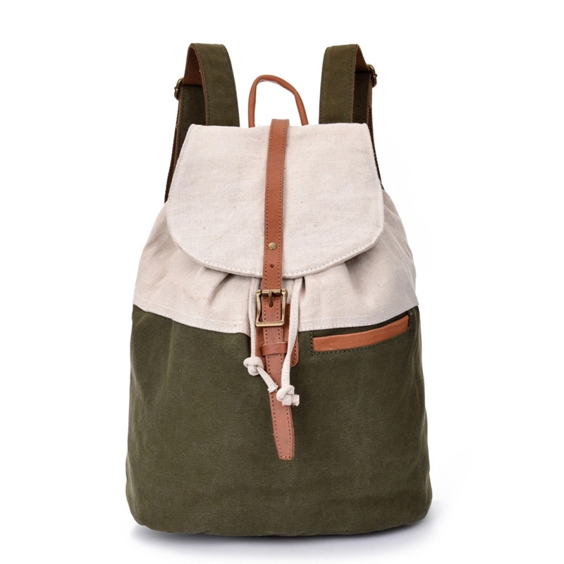 Drawstring Canvas Backpack 5