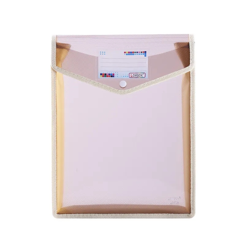 A4 Size Vertical Document Storage Bag with Snap Button 5