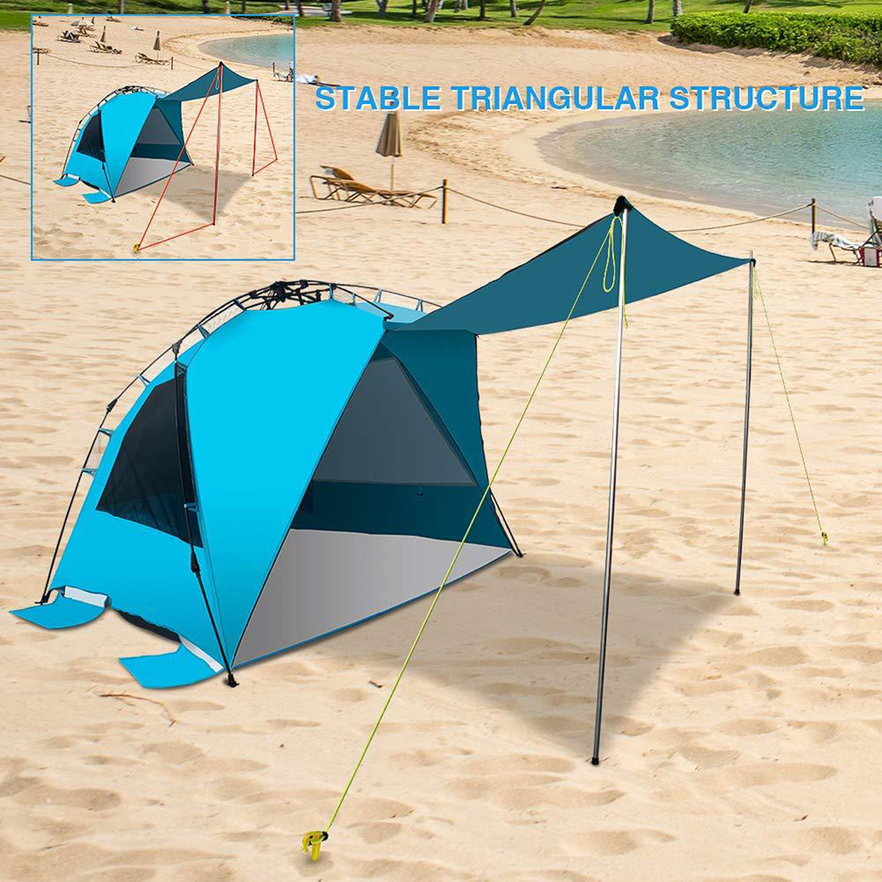 Outdoor Multi-person Shelter Tent 3