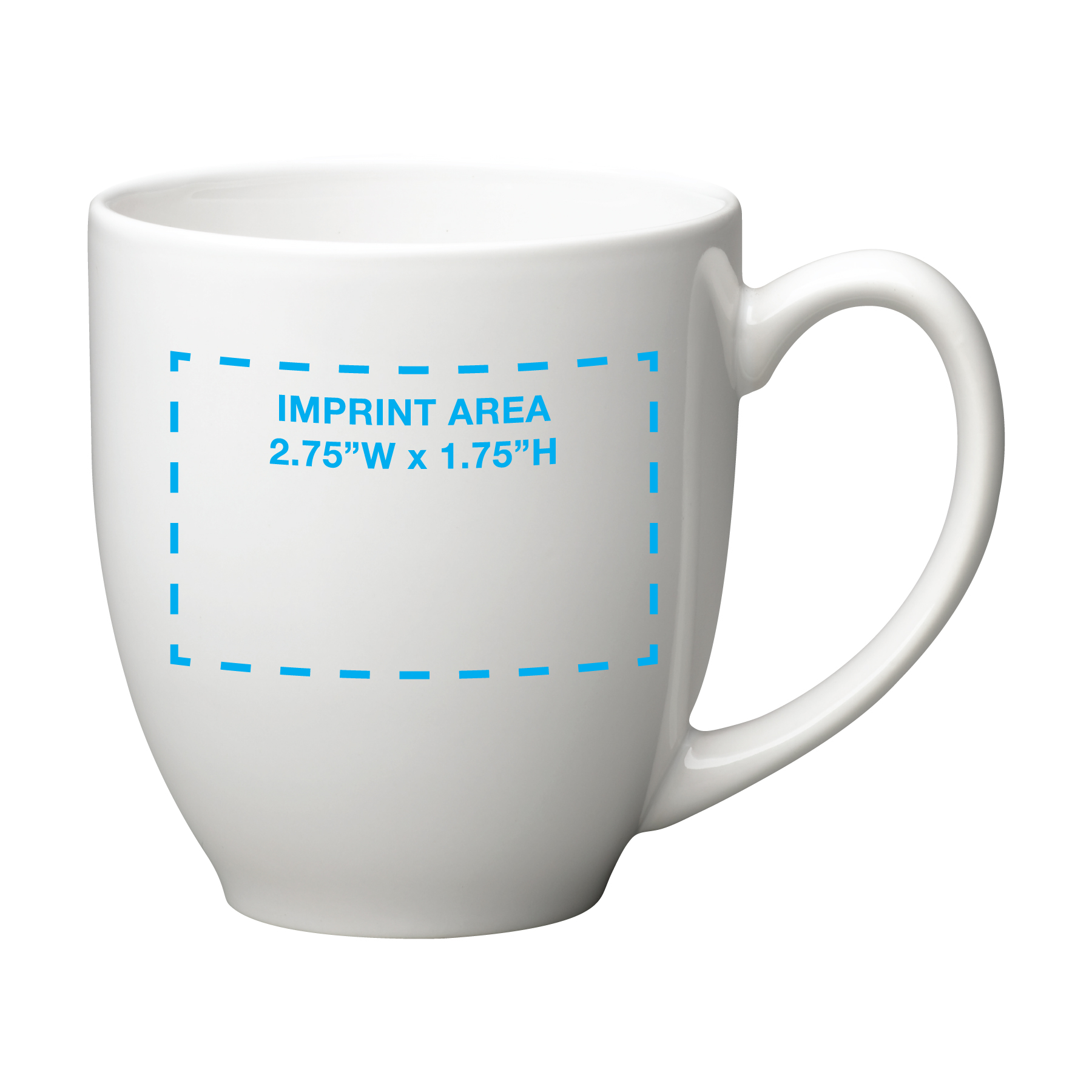 16 oz White Bistro Mug