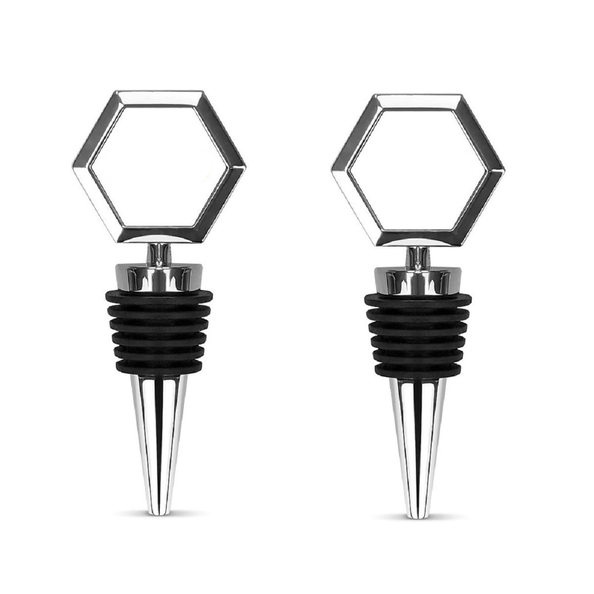 Hexagon Zinc Wine Stopper – Heavy Duty 2