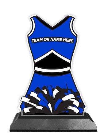 Uniform Acrylic Trophy: 6" Uniform Shape (Cheer), 2