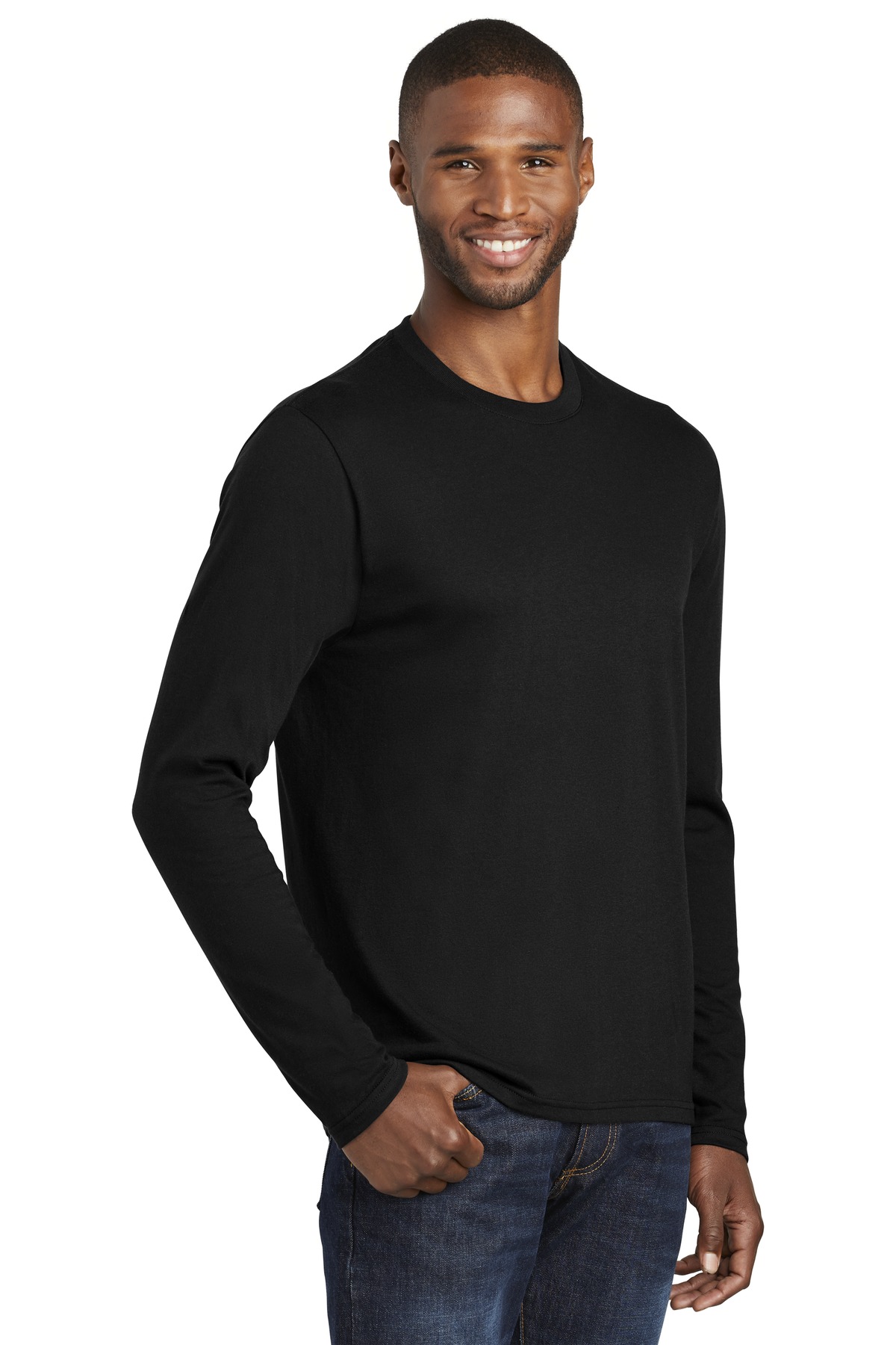 Port & Co Long Sleeve Fan Favorite Blend Tee. PC455LS 34
