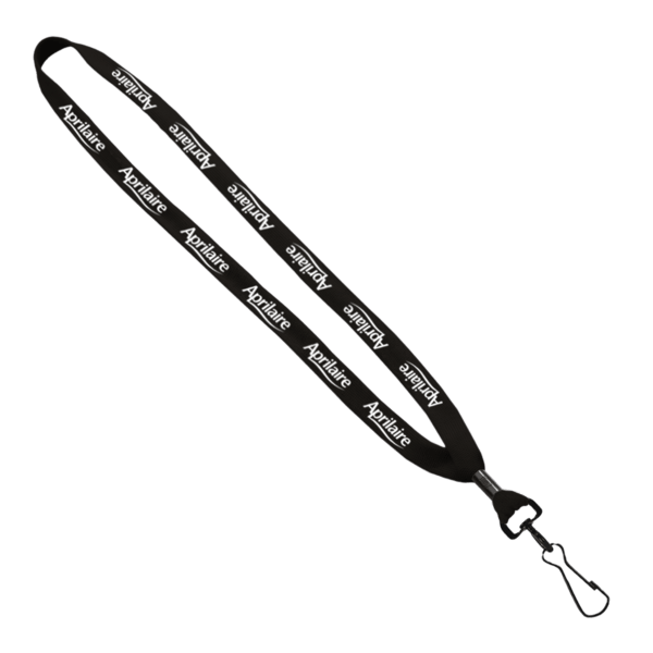 5/8" Polyester Shoelace Lanyard with Metal Crimp & Split-Ring 57