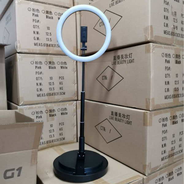 LED Ring Light With Cell Phone Holder for Live 6